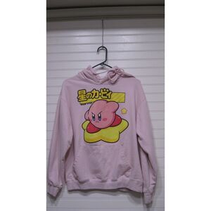 Kirby Warp Star Pink Hoodie Size M